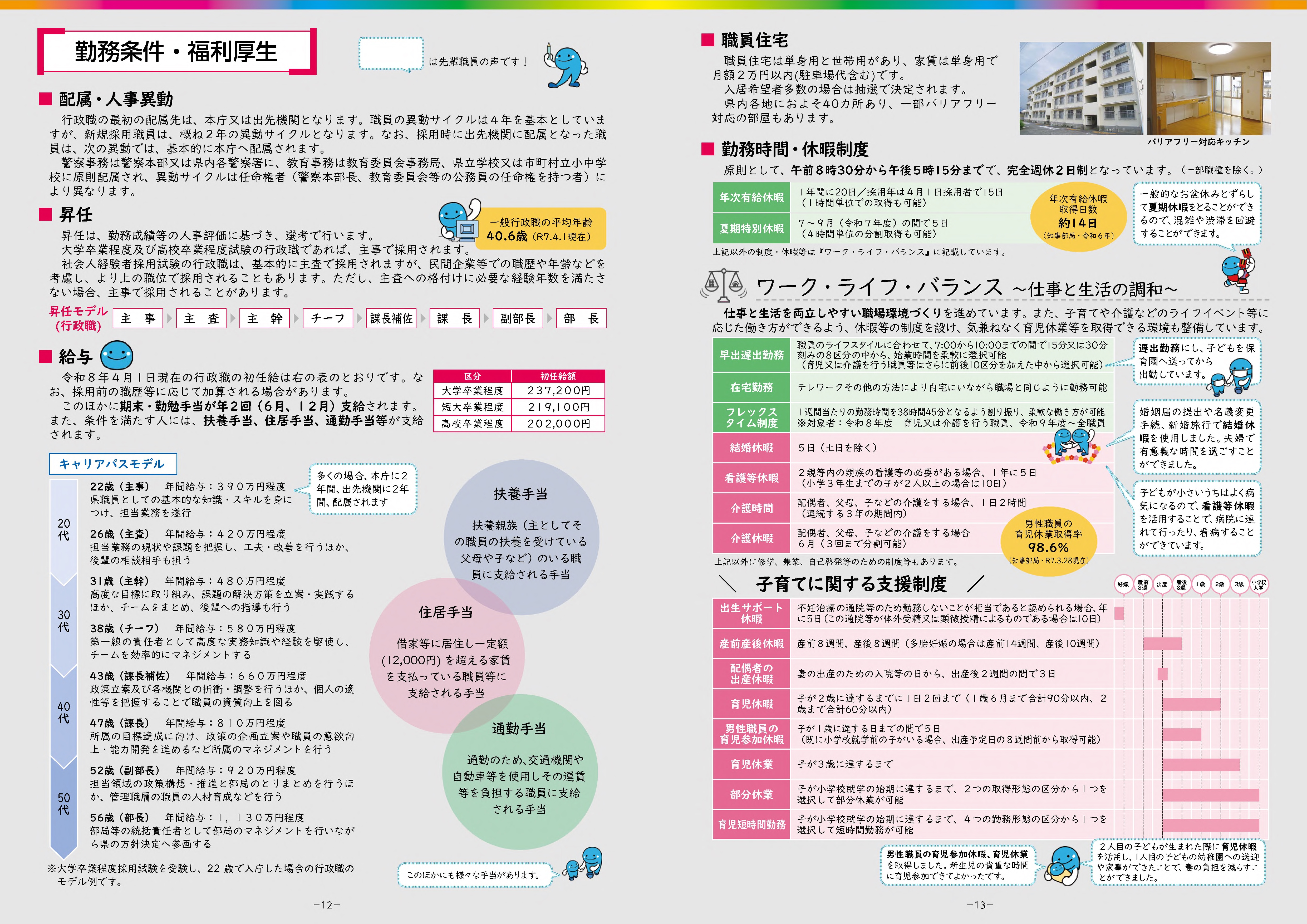 令和8年度高知県職員採用案内パンフレット1112